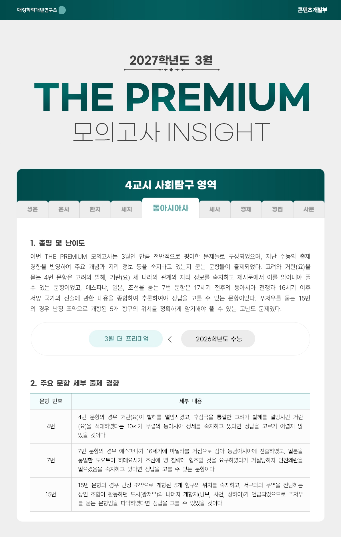 2027학년도 3월 THE PREMIUM 모의고사 INSIGHT 사탐_동아시아사.jpg